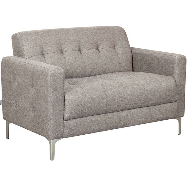 Global Industrial Upholstered Fabric Loveseat, Tan 695966TN - main